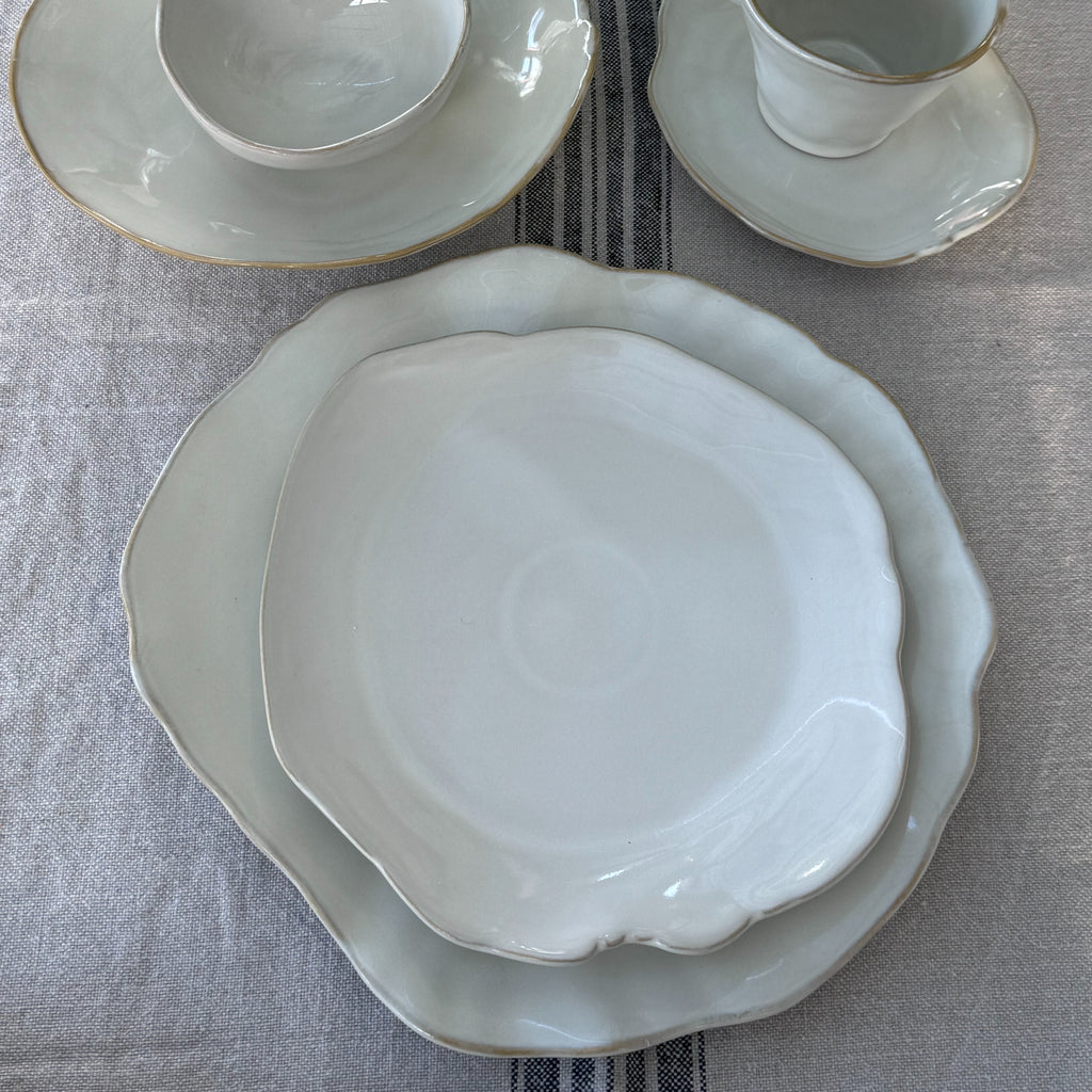Eden Ceramic Side Plate Set of 2 - Oyster White image 7