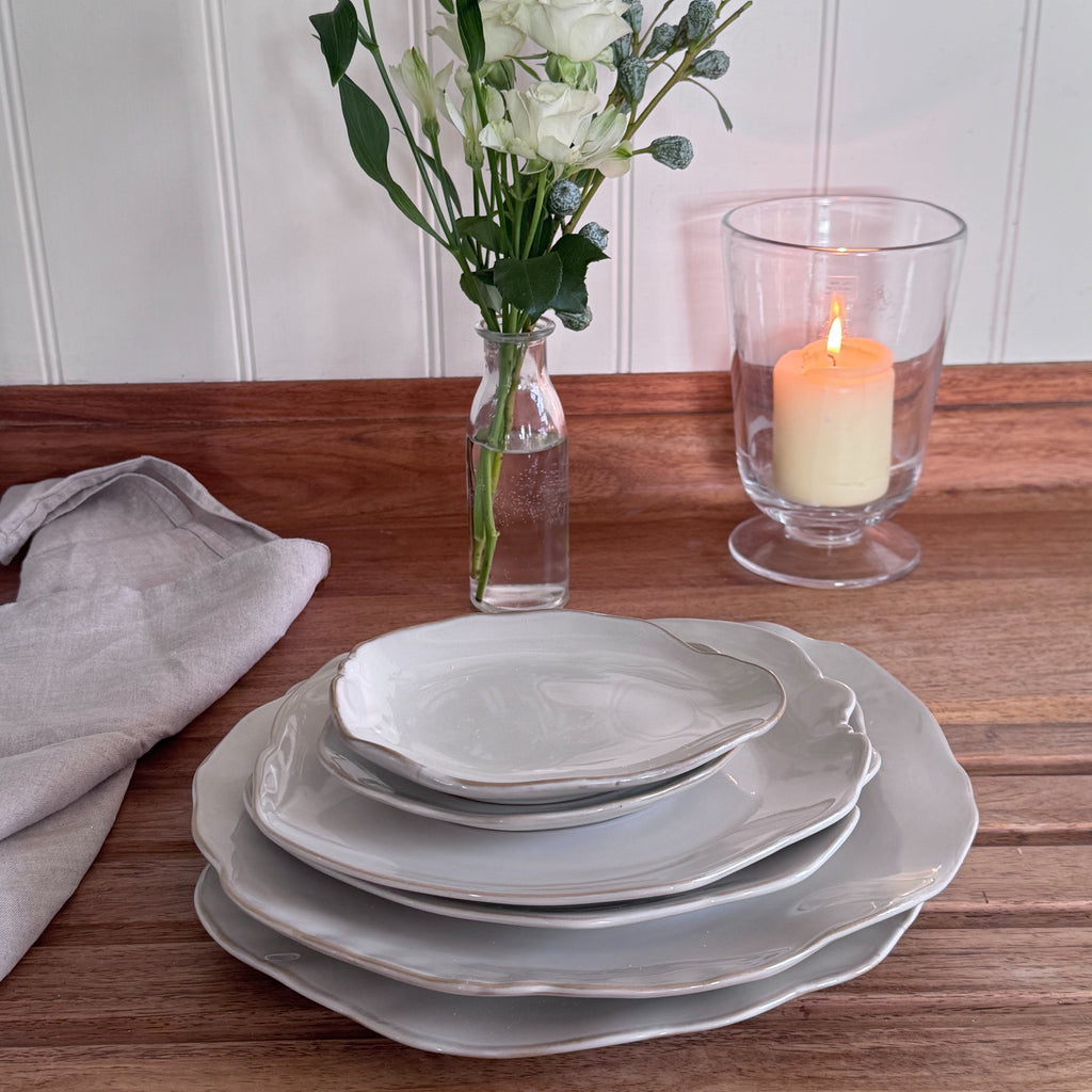 Eden Ceramic Small Plate Set of 2 - Oyster White image 2