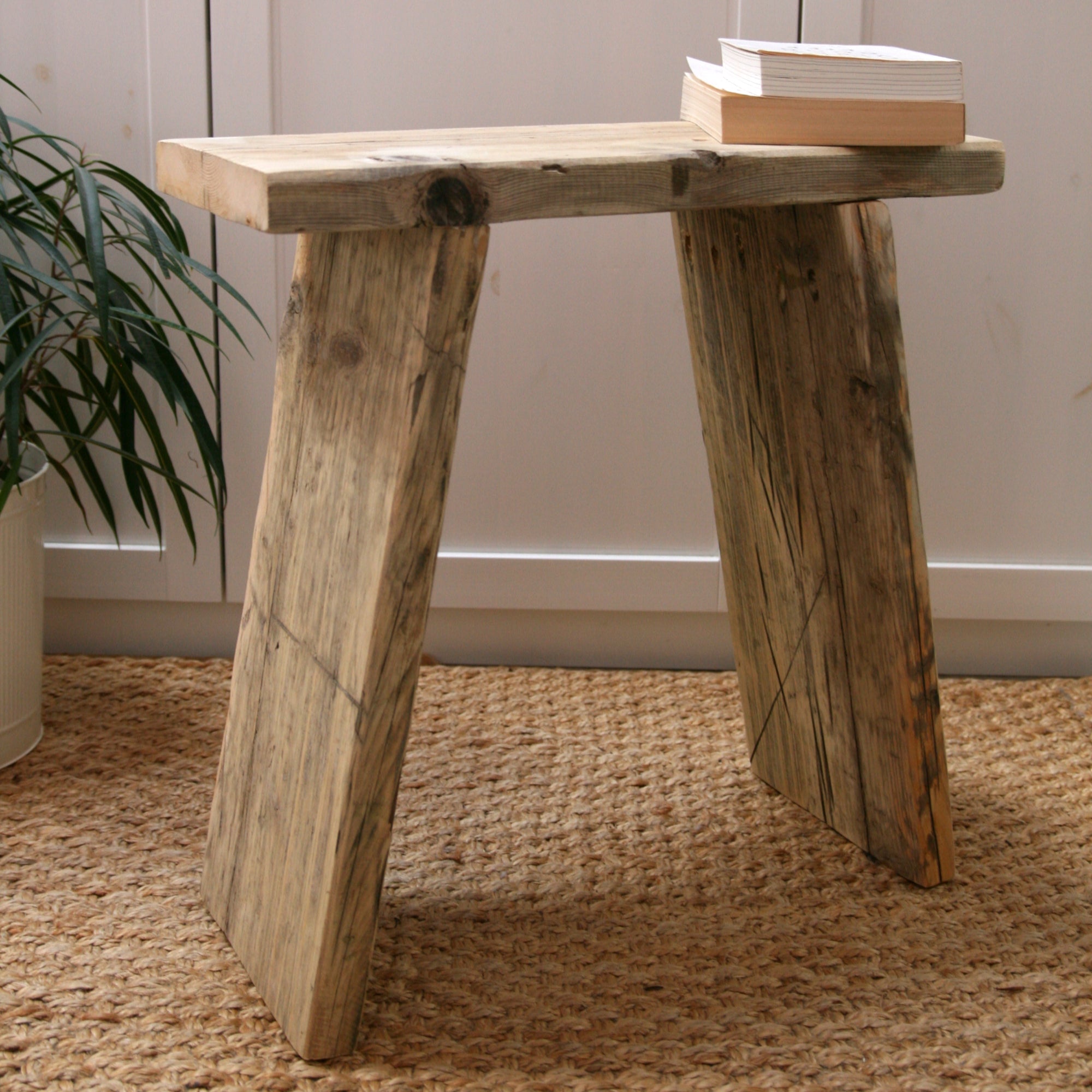 Reclaimed Wood Rustic Bench image 0
