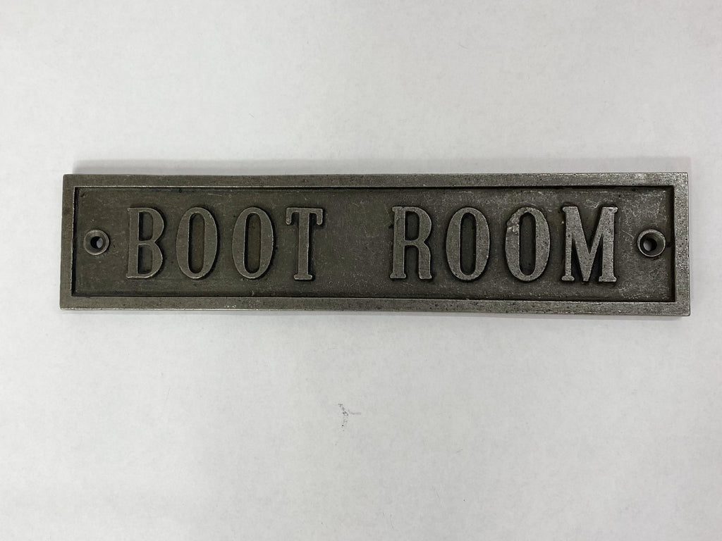 Boot Room Plaque – Antique Iron image 2