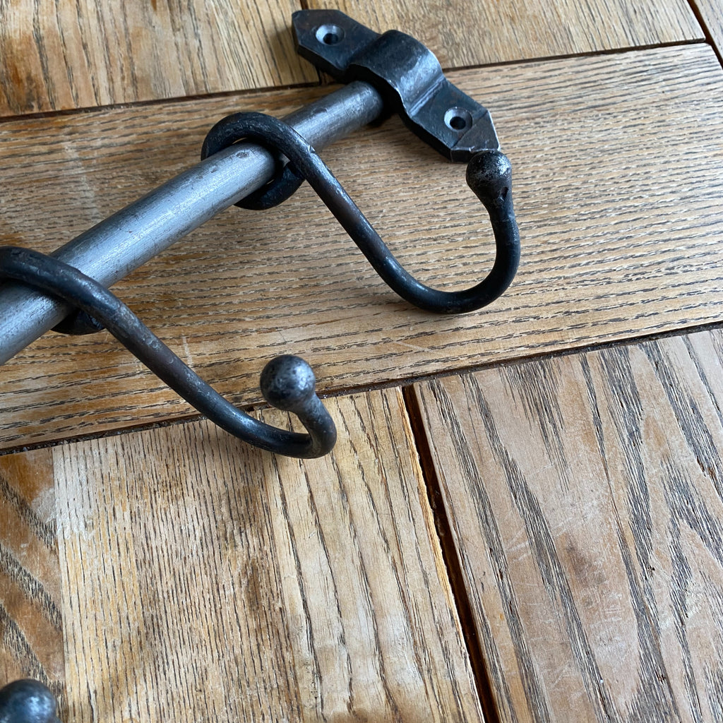 Kitchen Utensil Rail - Antique Iron image 1