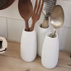 Bud Vase Set of 3 Matte White - Smooth image 1