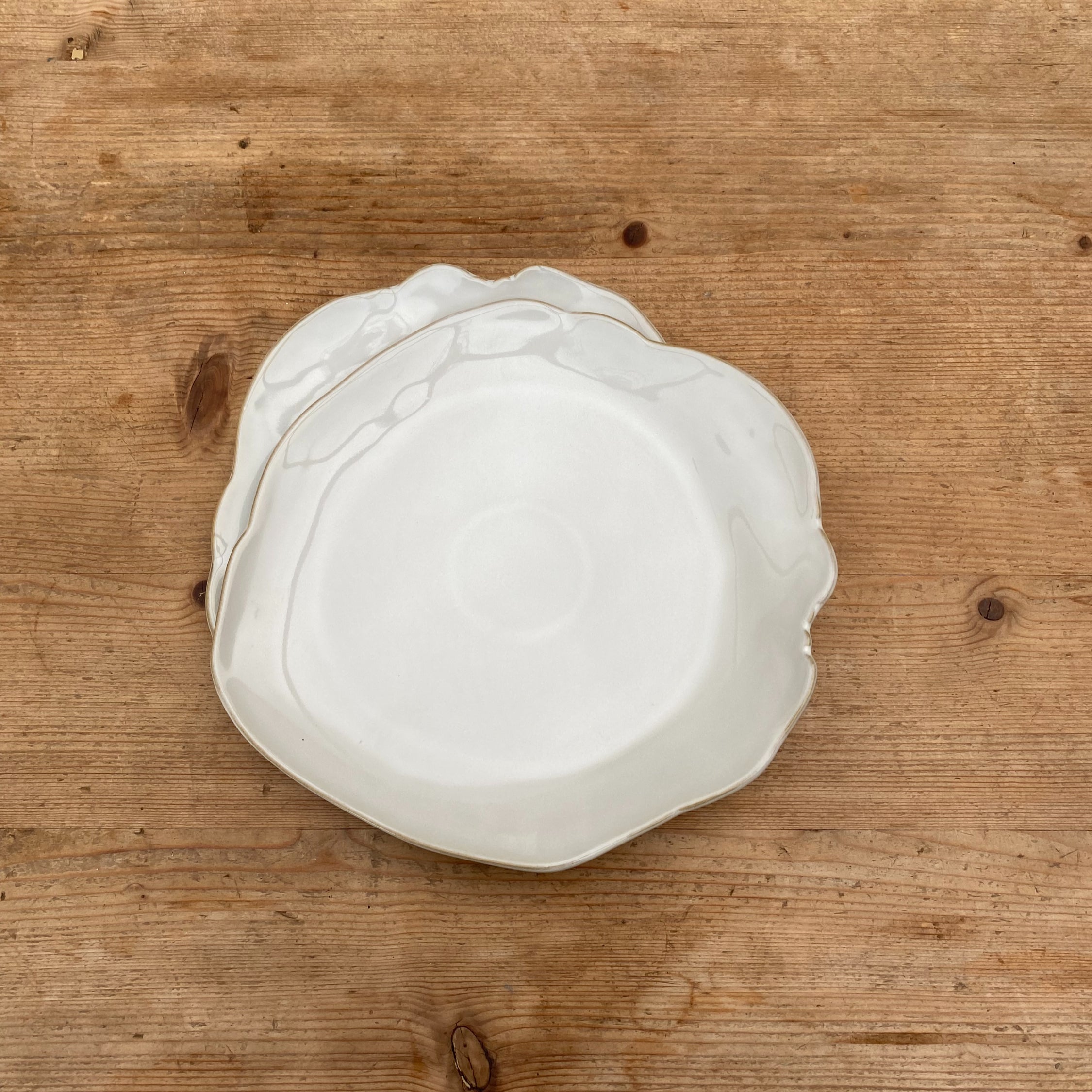Eden Ceramic Side Plate Set of 2 - Oyster White image 2