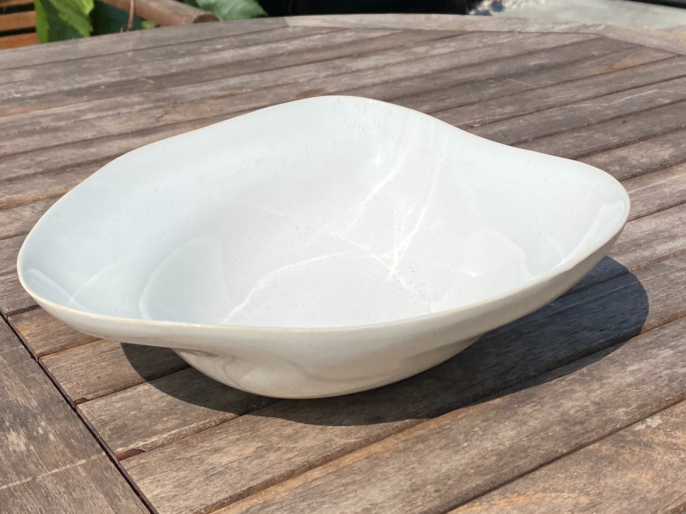 Large Serving Bowl - White Speckled image 0