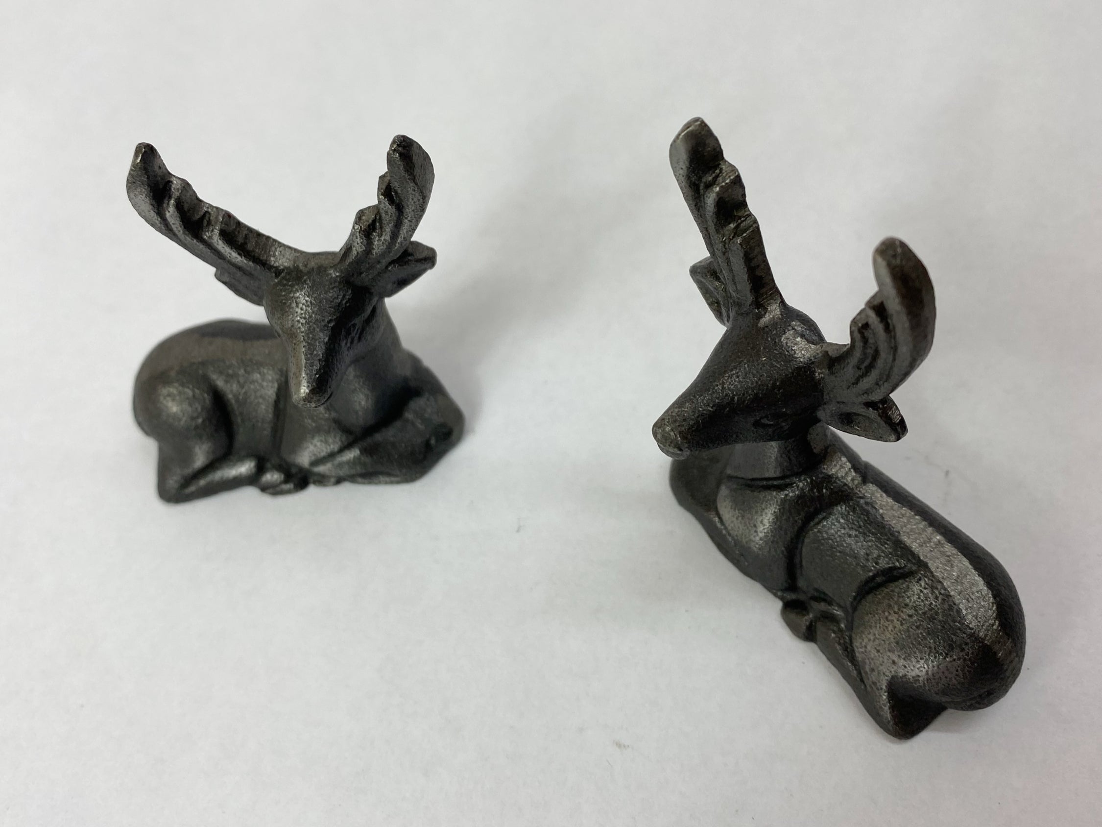 Deer Ornament Pair of Sitting Stag image 2