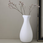 Bud Vase Set of 3 Matte White - Curved image 2