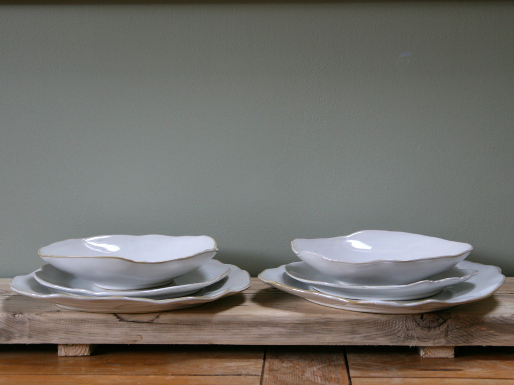 Eden Ceramic Dinnerware Set 3 - Oyster White (Set of 6) image 2