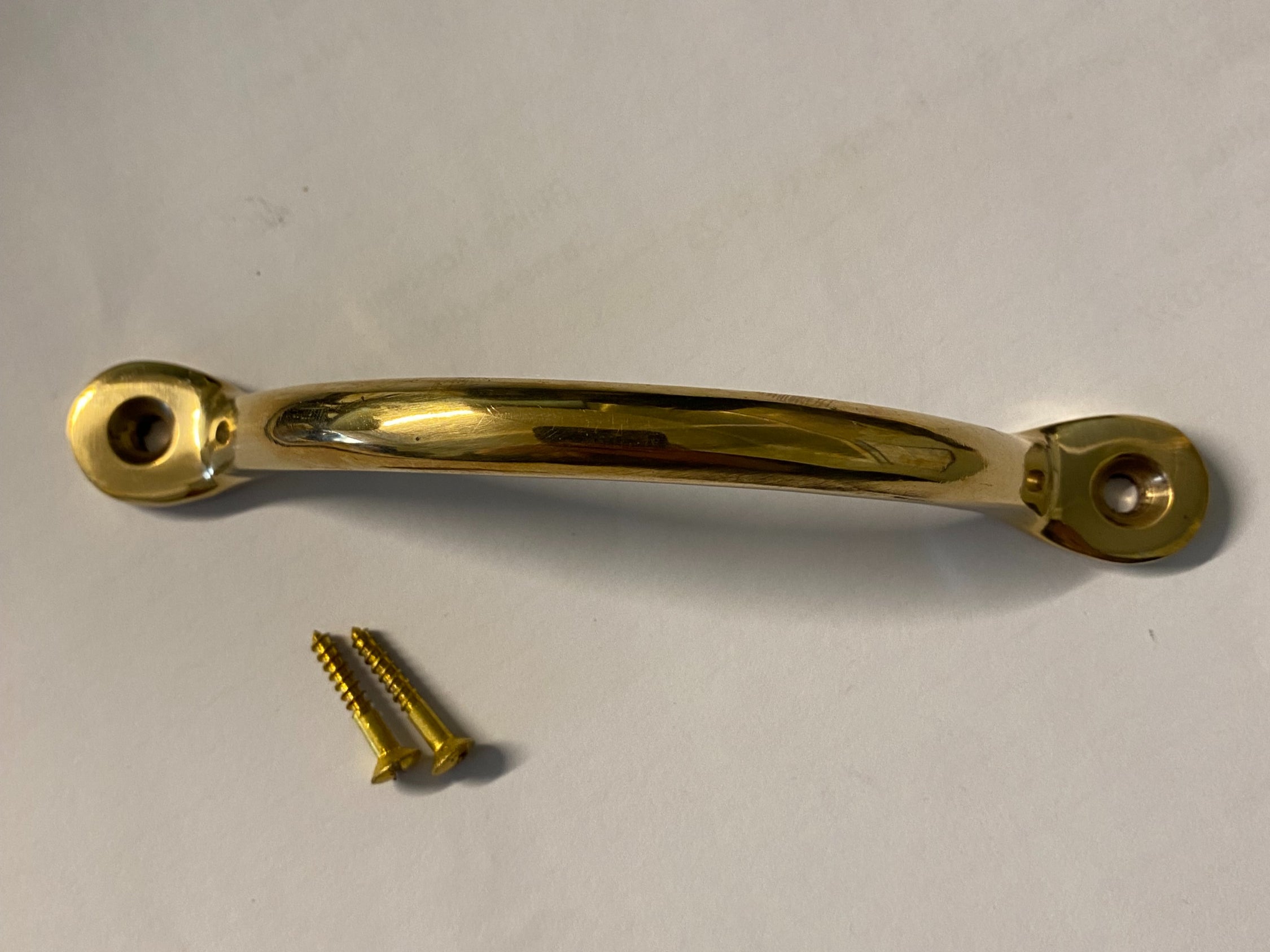 Bow Pull Handle - Polished Brass image 0