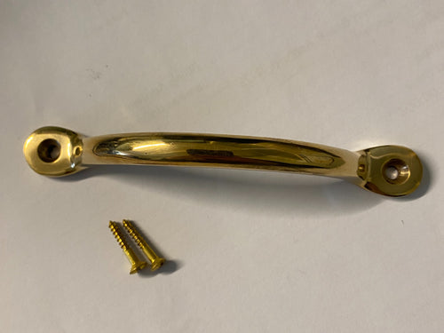 Bow Pull Handle - Polished Brass image 0