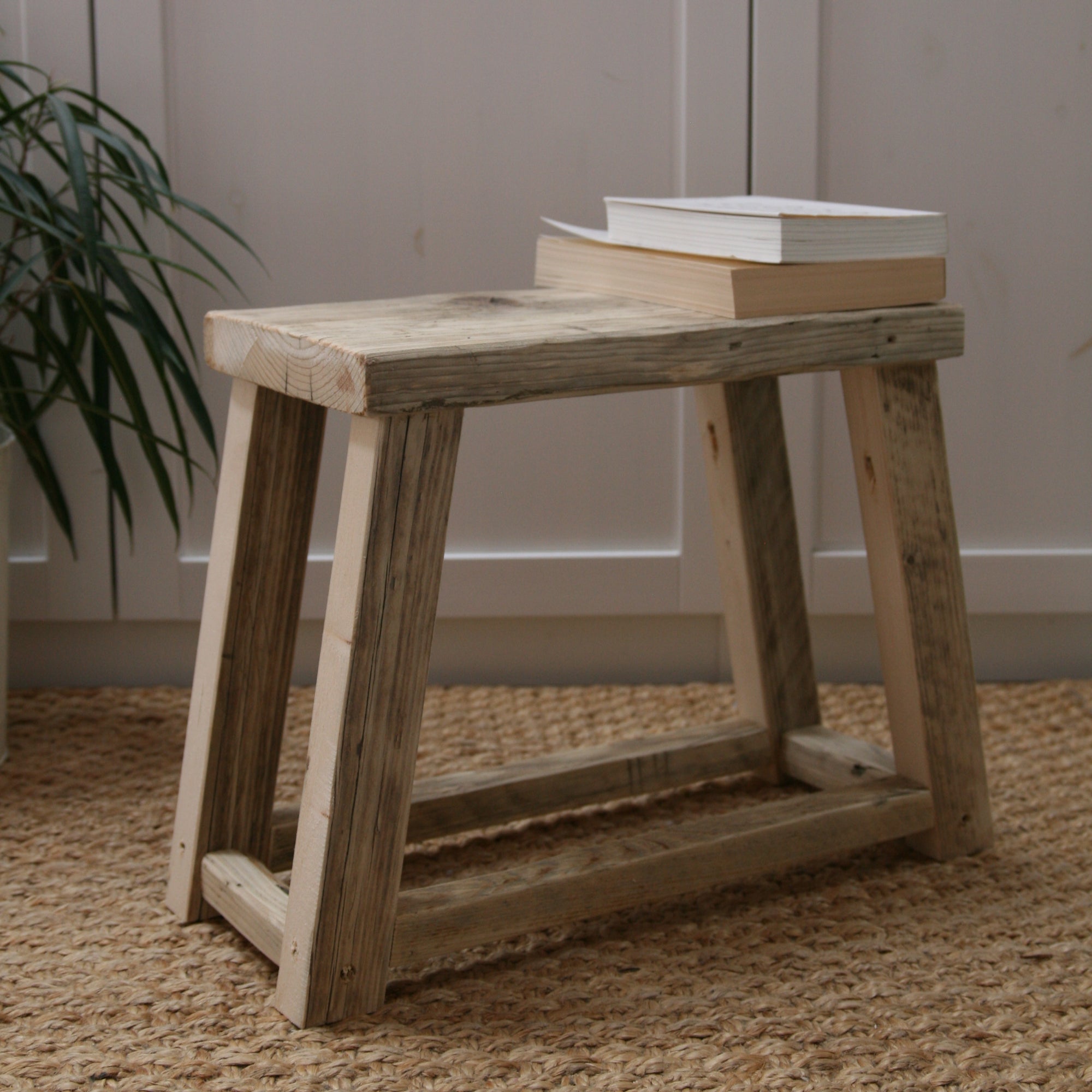 Reclaimed Wood Milking Stool image 0