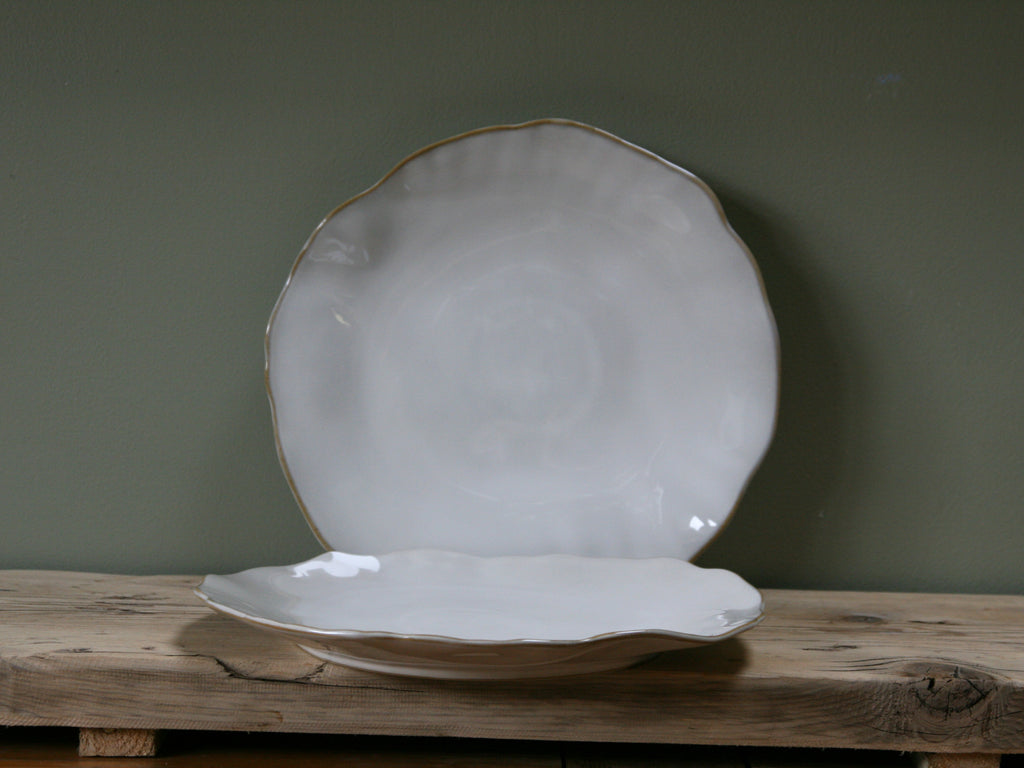 Eden Ceramic Dinnerware Set 3 - Oyster White (Set of 6) image 5