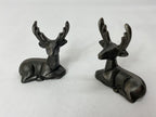 Deer Ornament Pair of Sitting Stag image 1