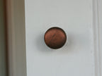 Knob Plain Shaker with Seam Cast Antique Copper 32mm image 2