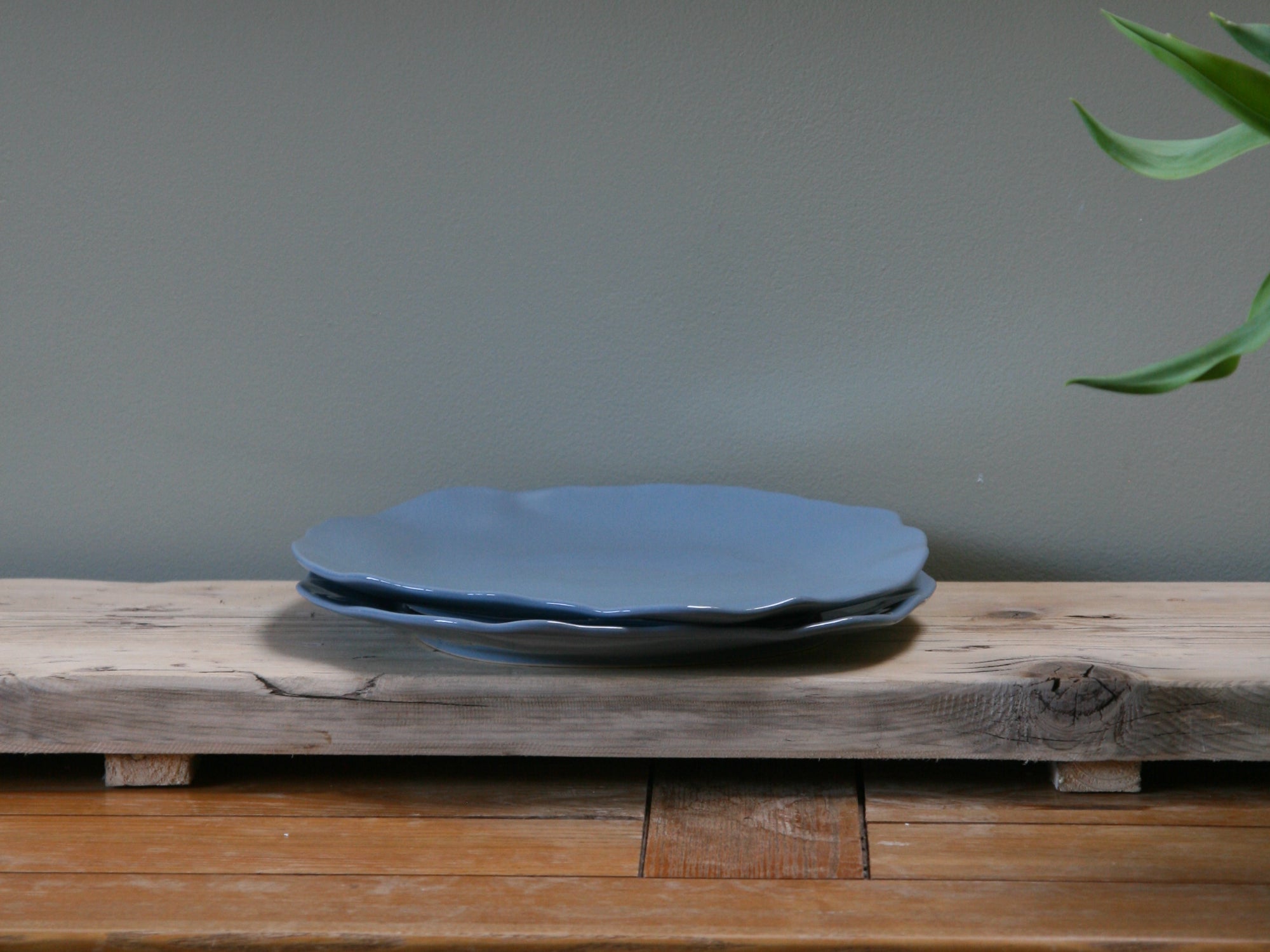 Eden Ceramic Dinner Plate Set of 2 - Ocean Blue image 4