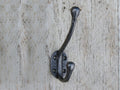 Coat Hook Round Riven Cast Antique Iron 125mm image 0