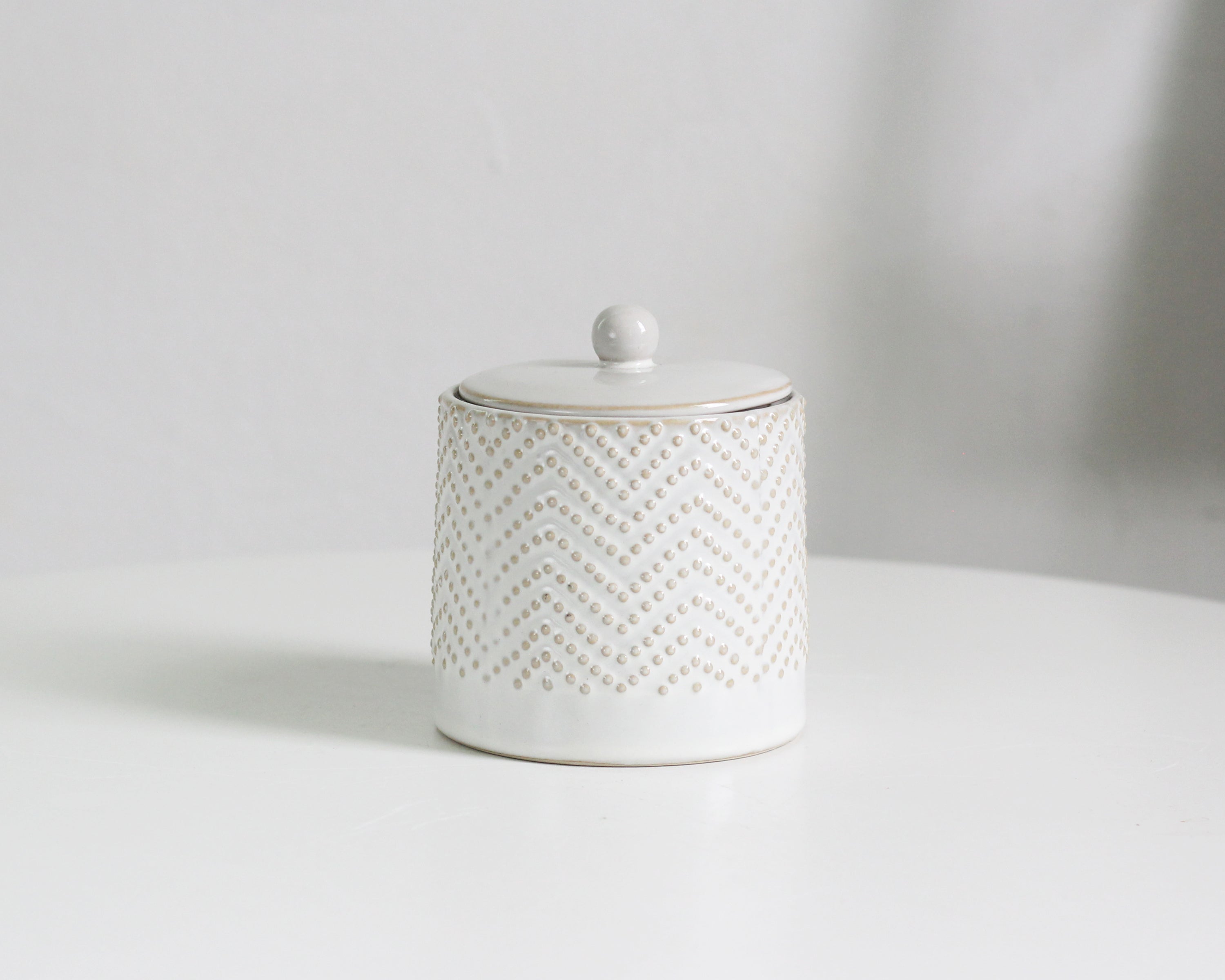 Dotted Storage Jar & Lid image 1