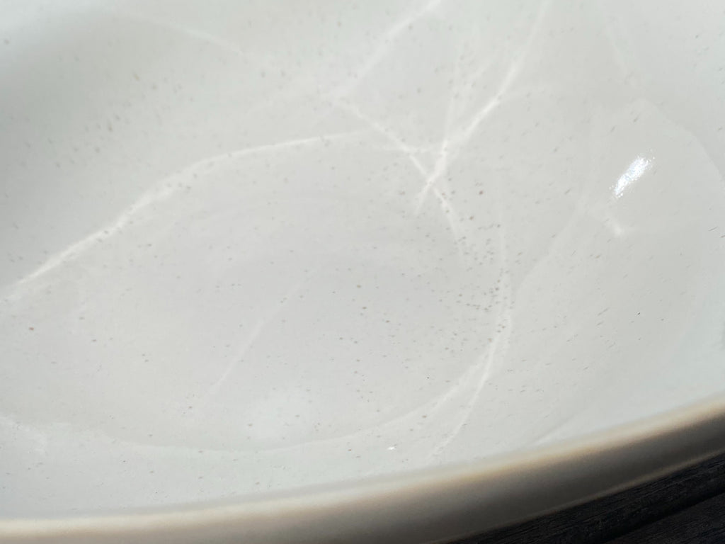Large Serving Bowl - White Speckled image 3